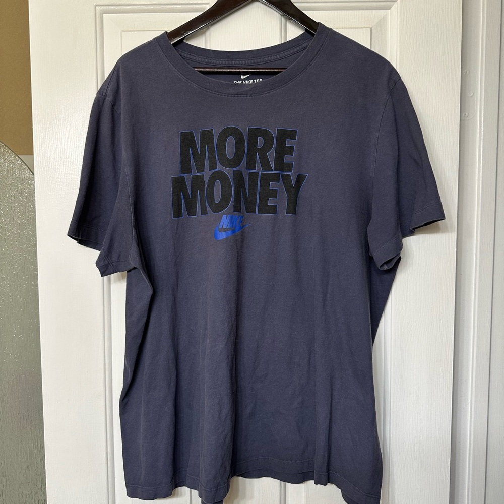 Nike More Money Short Sleeve Shirt Dri Fit Just Do It Basketball